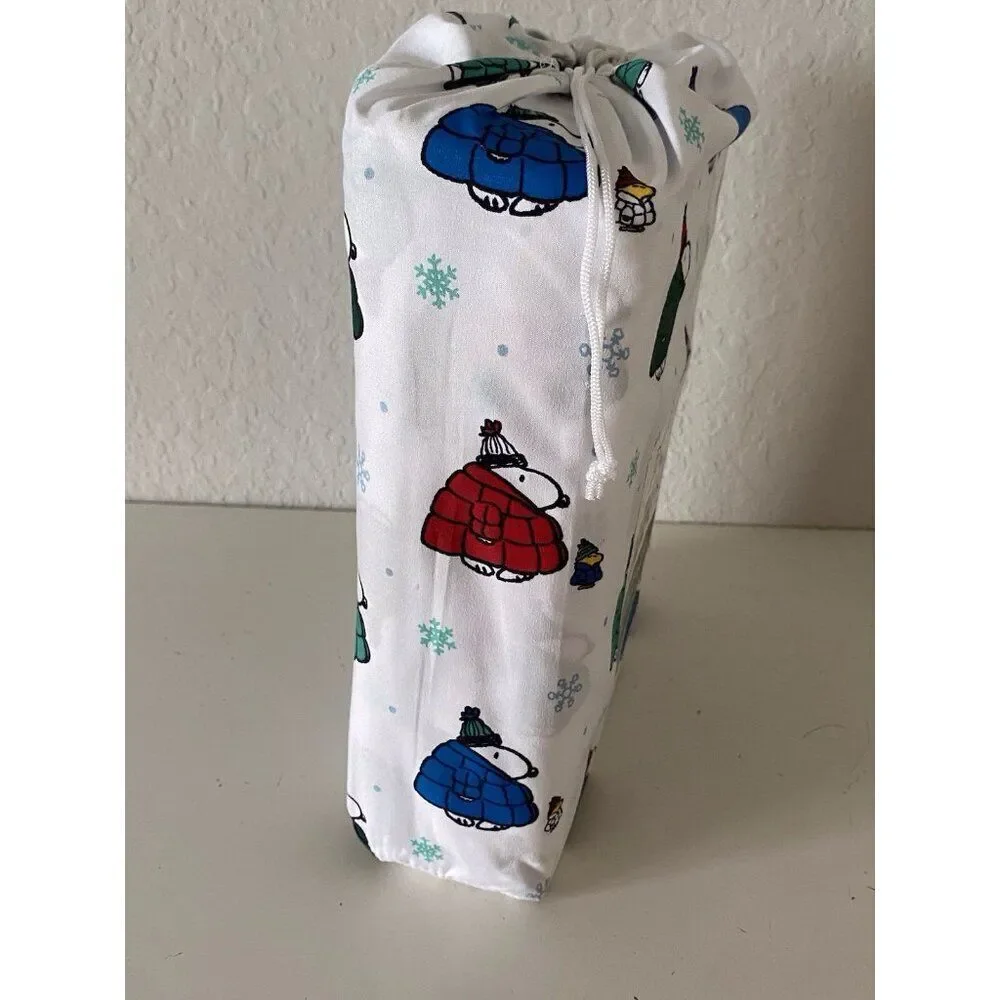 Peanuts Snoopy Puffy Puffer Coat Jacket Sheet‎ Set KING SIZE Multicolor Soft NEW